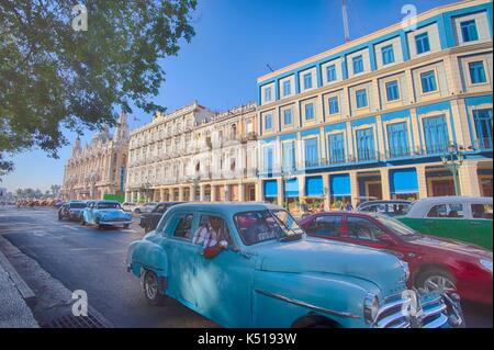 Vecchia auto, Havana, Cuba Foto Stock