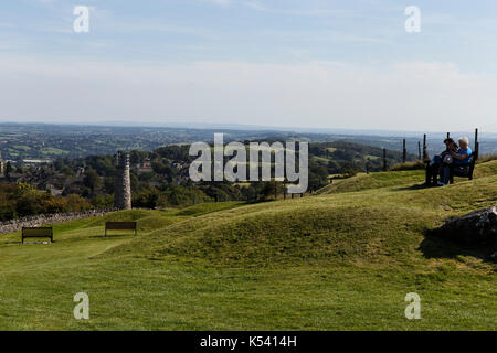 Crich con la torre di St Marys Chiesa Foto Stock