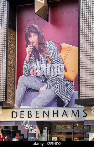 Negozio Debenhams su Oxford Street, London, England, Regno Unito Foto Stock