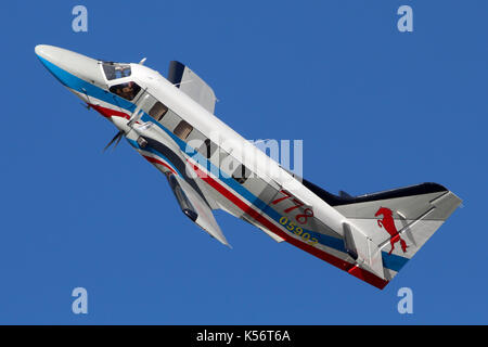 Zhukovsky, Moscow Region, Russia - agosto 26, 2013: technoavia rysachok mostrato al maks airshow-2013 in zhukovsky. Foto Stock