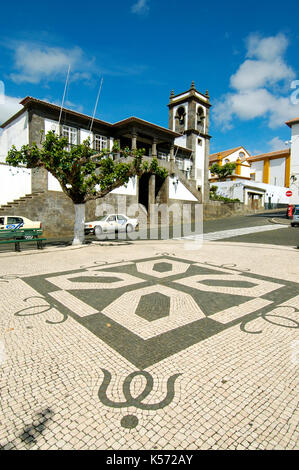 Il municipio di Praia da Vitória risalente al XVI e XVII secolo, Terceira. Isole Azzorre, Portogallo Foto Stock