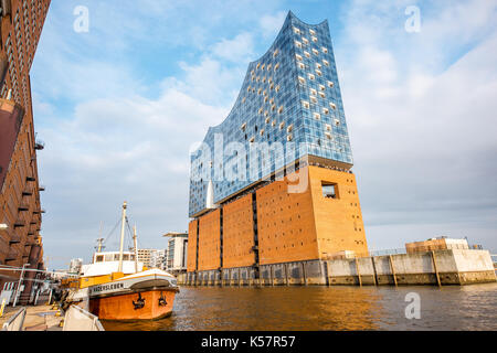 Elbe Philharmonic Hall di Amburgo Foto Stock