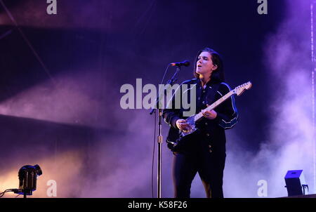 Lulworth, Dorset, Regno Unito. 8 Sep, 2017. bestival il giorno 2 - xx in esecuzione al bestival, lulworth, dorset 8 settembre 2017, uk credit: Dawn fletcher-parco/alamy live news Foto Stock