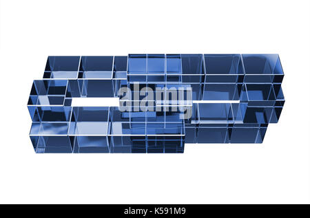 Concetto cryptocurrency blockchain dati su uno sfondo scuro Foto Stock