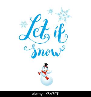 lasciarlo neve Illustrazione Vettoriale