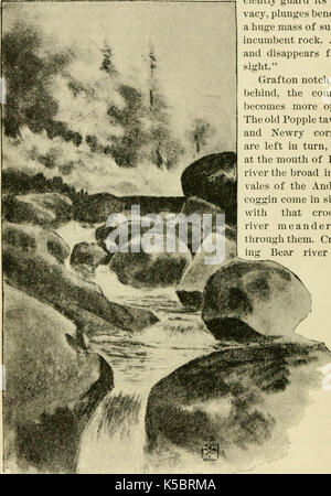 'Own East LATCH Strings; o Seashore, laghi e montagne vicino alla ferrovia di Boston e Maine. Descrittivo della regione turistica del New England' (1887) Foto Stock