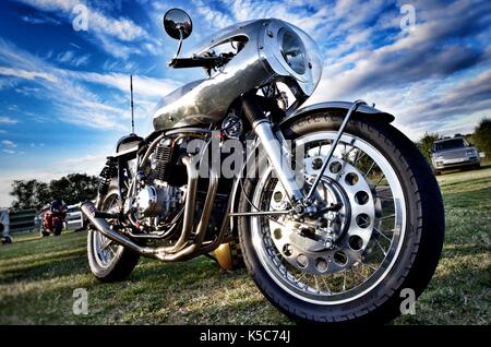 Cafe racer stile moto fatti a mano Foto Stock