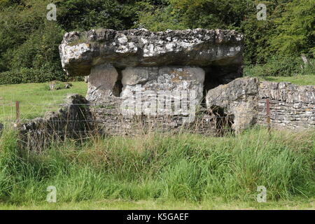 Tinkinswood sepoltura camera Foto Stock