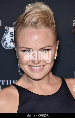 Malin Akerman agli arrivi per il Bazaar di Harper: Festa di lancio del Portfolio di icone - parte 2, il Plaza Hotel, New York, NY 8 settembre 2017. Foto di: Steven Ferdman/Everett Collection Foto Stock