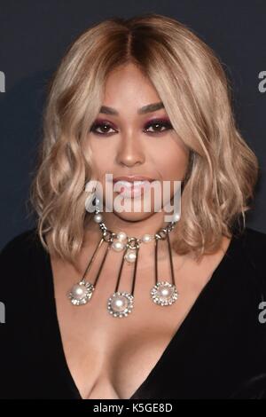 Jordyn Woods agli arrivi per il Bazaar di Harper: Il partito di lancio del Portfolio di icone - parte 2, il Plaza Hotel, New York, NY 8 settembre 2017. Foto di: Steven Ferdman/Everett Collection Foto Stock