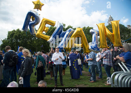 Londra, Regno Unito. 9 settembre 2017. La marcia dei cittadini per ‘Europa - «rimangete». Credito: A.Bennett Foto Stock