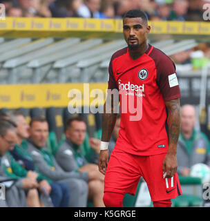 Moenchengladbach, Germania. 09Sep, 2017. moenchengladbach, Germania, 9 settembre 2017, Bundesliga giornata 3, borussia moenchengladbach - sg eintracht Francoforte: Kevin Prince Boateng (SGE). Credito: juergen schwarz/alamy live news Foto Stock