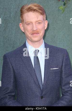 Londra - Sep 06, 2017: domhnall gleeson assiste la madre uk film premiere di Odeon Leicester Square a Londra Foto Stock