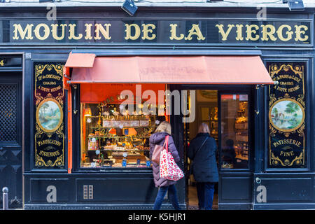 Moulin de la Vierge bakery su rue saint-dominique, settimo arrondissement, Parigi Foto Stock