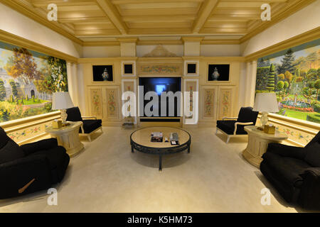 La suite dell'Hilton hotel che Elvis Presley utilizzato nei primi anni settanta. Foto Stock