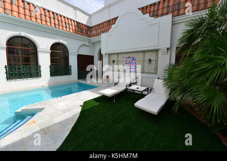 La suite dell'Hilton hotel che Elvis Presley utilizzato nei primi anni settanta. Foto Stock