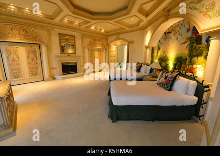 La suite dell'Hilton hotel che Elvis Presley utilizzato nei primi anni settanta. Foto Stock