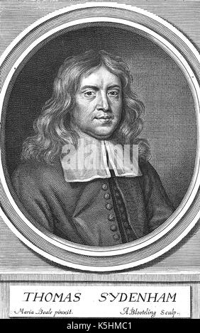 THOMAS SYDENHAM (1624-1689) medico inglese Foto Stock