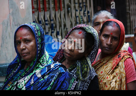 Durga puja è la più grande festa religiosa della comunità indù in Bangladesh e in alcune regioni dell'india. indù partecipa con grande enth Foto Stock