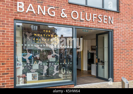 Bang & Olufsen,store,Showroom,Birra Carrello Lane, Canterbury,Kent,l'Inghilterra,UK Foto Stock