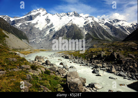 Da Mount Cook a Isola del Sud,Nuova Zelanda. Foto Stock