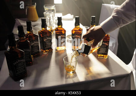 Tennessee whiskey, alcol, ubriachezza, percentuali, negativo, effetti collaterali, alcolismo, bere, droghe, gastronomia, Foto Stock