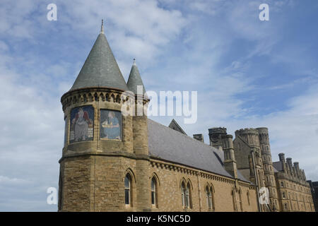 Gli edifici utilizzati dall'Università del Galles in Aberystwyth Foto Stock