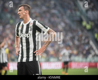 Torino, Italia 9 settembre, una partita di calcio. Juventus vs Chievo Verona, serie a tim presso lo stadio Allianz Foto Stock