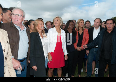 Francia. 10 settembre 2017. Valerie Pecresse, incontro di lancio del movimento LIBRE, Argenteuil 10 settembre 2017 Credit: francois pauletto/Alamy Live News Foto Stock