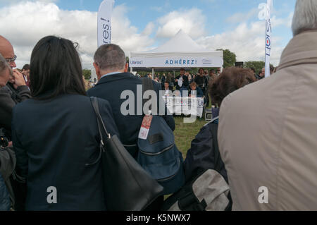 Francia. 10 settembre 2017. Valerie Pecresse, incontro di lancio del movimento LIBRE, Argenteuil 10 settembre 2017 Credit: francois pauletto/Alamy Live News Foto Stock