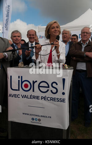 Francia. 10 settembre 2017. Valerie Pecresse, incontro di lancio del movimento LIBRE, Argenteuil 10 settembre 2017 Credit: francois pauletto/Alamy Live News Foto Stock