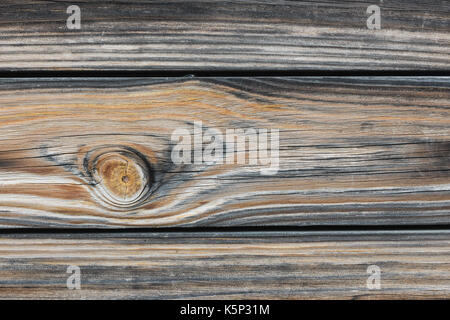 Sfondo in stile rustico dal vecchio orizzontale di assi di legno vicino fino Foto Stock