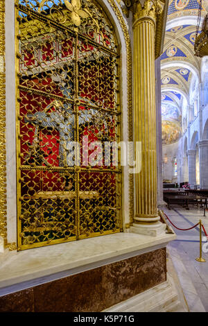 Santuario del Sacro Volto di lucca, il volto santo di lucca, interno della cattedrale di lucca, duomo di Lucca, Cattedrale di san martino Foto Stock