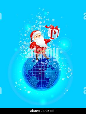 Felice babbo natale Illustrazione Vettoriale