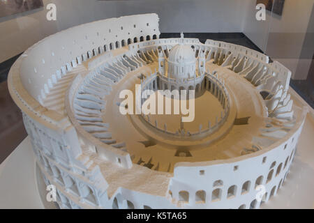 Modello di piano di Clemente Chiesa di martiri, Colosseo, Roma, Italia Foto Stock