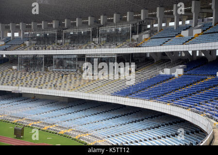 Kolkata, India. Decimo Sep, 2017. preparazione finale sotto la strada di fifa u-17 world cup india 2017 presso lo Stadio Salt Lake o yuvabharati krirangan il 10 settembre 2017 in Kolkata. Credito: saikat paolo/Pacific press/alamy live news Foto Stock