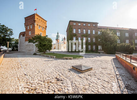 Il castello di Wawel Hill a Cracovia Foto Stock