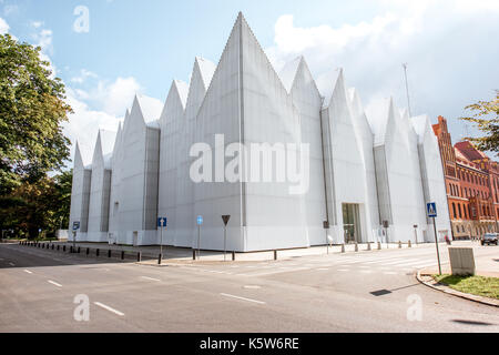 Philharmonic edificio nella città di Szczecin Foto Stock