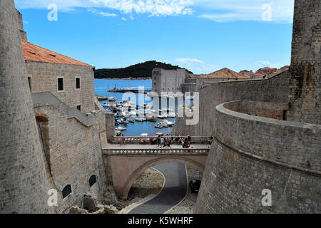 Cancello ploce di Dubrovnik Città Vecchia, gioco di troni location del film Foto Stock