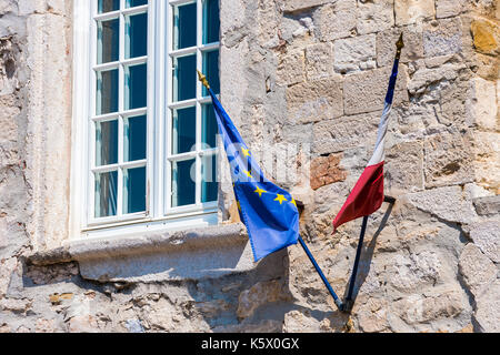 Mairie Borgo Medioevale du Castellet Var Francia Foto Stock