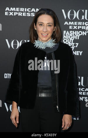 Vogue Australia editor-in-chief, Edwina McCann a 2017 Vogue American Express moda della notte in Sydney, Australia Foto Stock