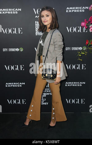 Sarah Ellen a 2017 Vogue American Express moda della notte in Sydney, Australia Foto Stock