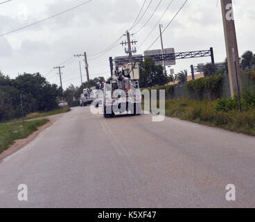 Fort Lauderdale, Florida, Stati Uniti. 10th settembre 2017. Effetti Di Extreme Categoria 5 Uragano Irma Il 10 Settembre 2017 A Fort Lauderdale, Florida Credit: Mpi122/Media Punch/Alamy Live News Foto Stock