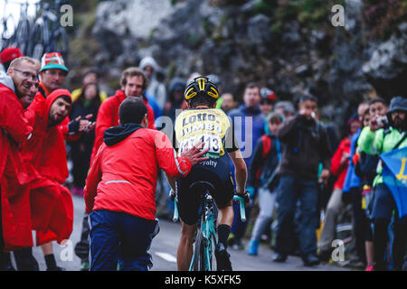 09-09-2017. Stadio 20 di la Vuelta a España. Corvera - Angliru. Asturias, España. Antwan TOLHOEK (NED) Foto: Cronos/Alvaro Campo Foto Stock