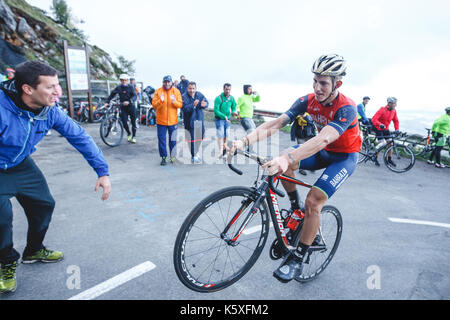 09-09-2017. Stadio 20 di la Vuelta a España. Corvera - Angliru. Asturias, España. Ivan Cortina (SPA) Foto: Cronos/Alvaro Campo Foto Stock