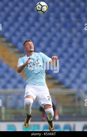 Italia, Roma, 10 settembre 2017: milinkovic durante la partita di calcio di serie a del campionato italiano tra Lazio vs Milano in stadio Olimpico di Roma il 10 settembre 2017. Foto Stock