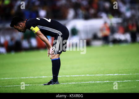 Jeddah, Arabia saudita. 5 Sep, 2017. maya yoshida (jpn) calcio/calcetto : fifa world cup russia 2018 qualificatore asiatici final round group b match tra Giappone 0-1 arabia saudita a re Abdullah Sport City Stadium di jeddah, Arabia Saudita . credito: sho tamura/aflo/alamy live news Foto Stock