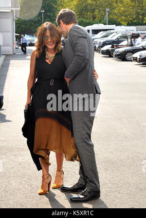 Flushing NY - 10 SETTEMBRE: Mariska Hargitay e Peter Hermann alla partita US Open Men's Final Championship presso l'USTA Billie Jean King National Tennis Center il 10 settembre 2017 a Flushing, Queens. Credito: John Palmer/Mediapunch Foto Stock