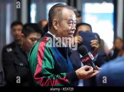 Toronto, Canada. Decimo Sep, 2017. Il regista Chen Kaige assiste la Sneak Peek del suo nuovo film "leggenda del demone gatto' al 2017 Toronto international film festival di Toronto, Canada, sept. 10, 2017. Credito: zou zheng/xinhua/alamy live news Foto Stock