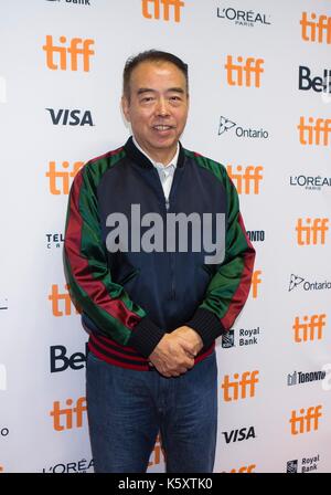 Toronto, Canada. Decimo Sep, 2017. Il regista Chen Kaige assiste la Sneak Peek del suo nuovo film "leggenda del demone gatto' al 2017 Toronto international film festival di Toronto, Canada, sept. 10, 2017. Credito: zou zheng/xinhua/alamy live news Foto Stock